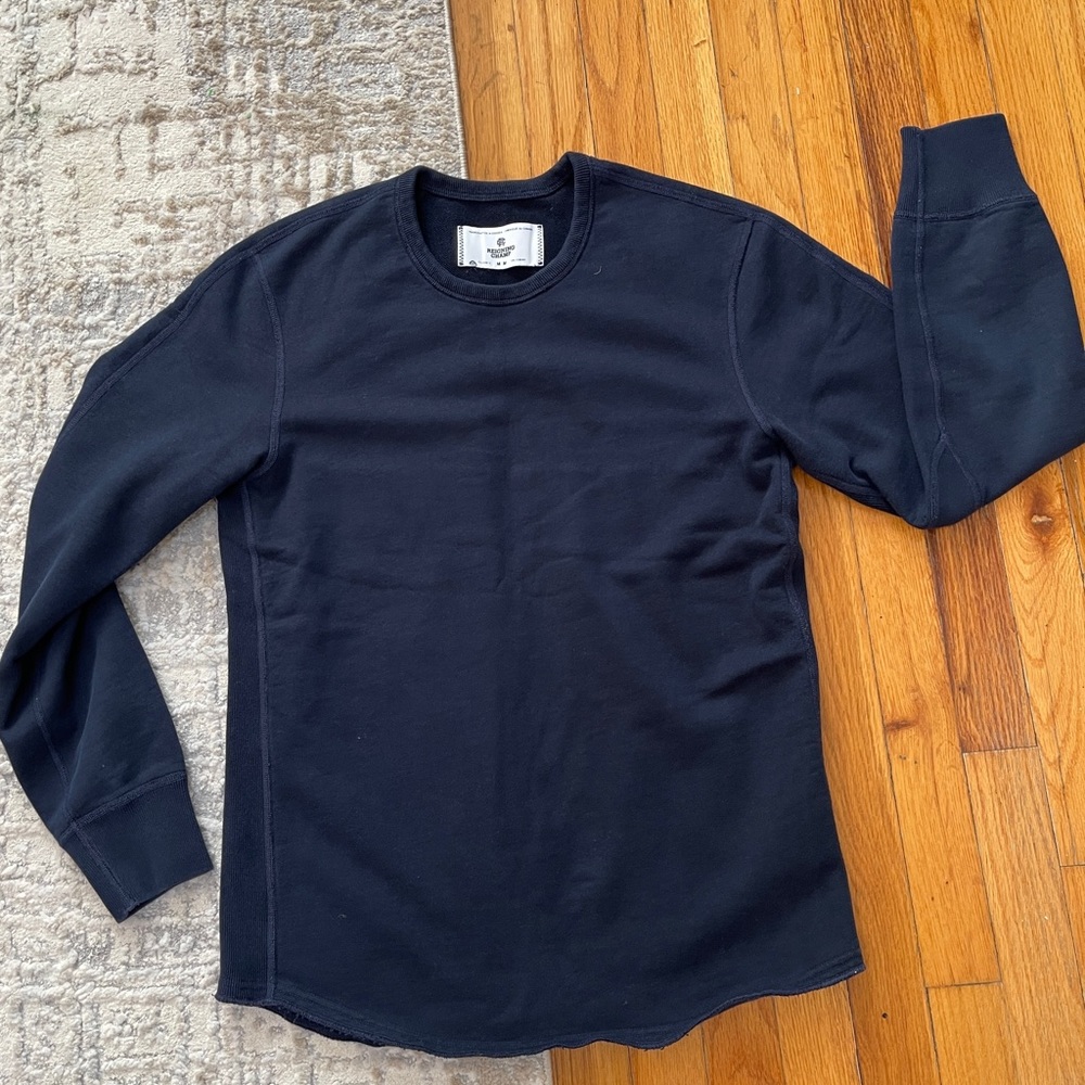 Reigning Champ mens Crewneck Sweatshirt Sz M med navy (k3712)